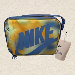 Nike Hard Shell Lunch Box Blue Yellow Insulated Lunch Bag New With Tags